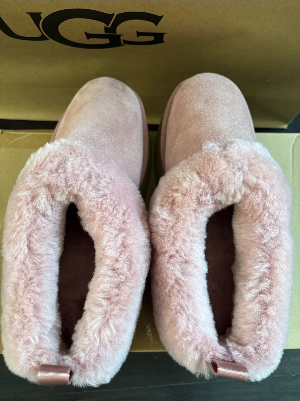 UGG TAZZELLE PLATFORM SHOES IN POWDER PINK SZ 11 NEW ON BOX